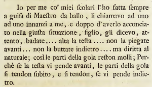 Mancini 76 - La testa diritta non pendendo in avanti